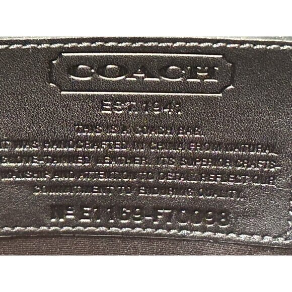COACH F70098 Black Business Beekman Messenger Briefcase Laptop Bag - Picture 12 of 16